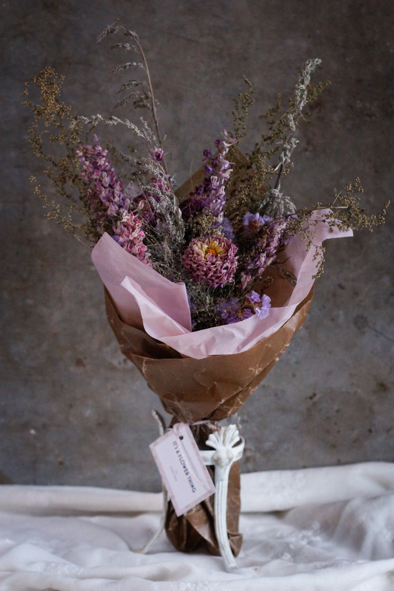 Evighedsbuket Pink/lilla