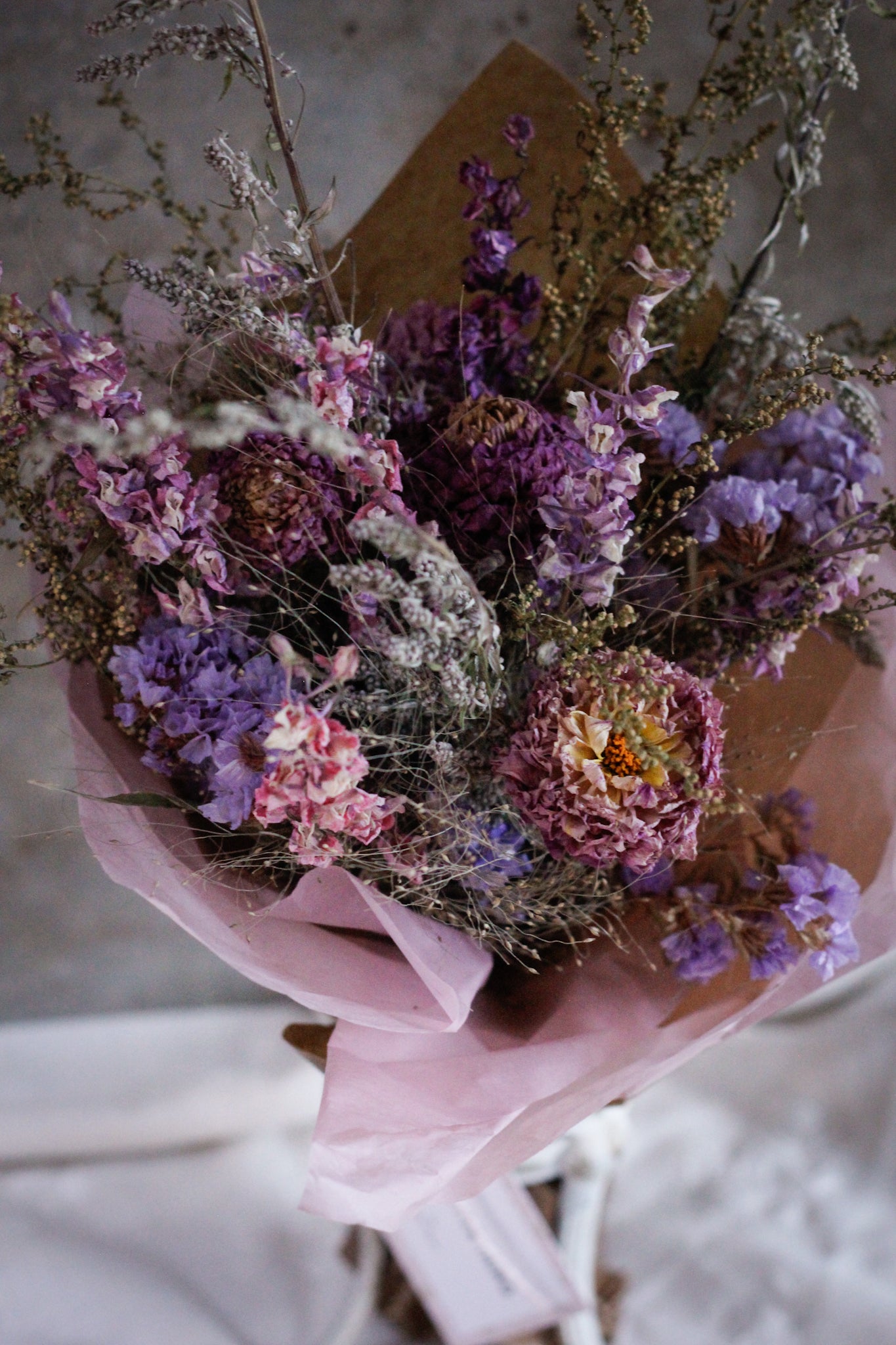 Evighedsbuket Pink/lilla