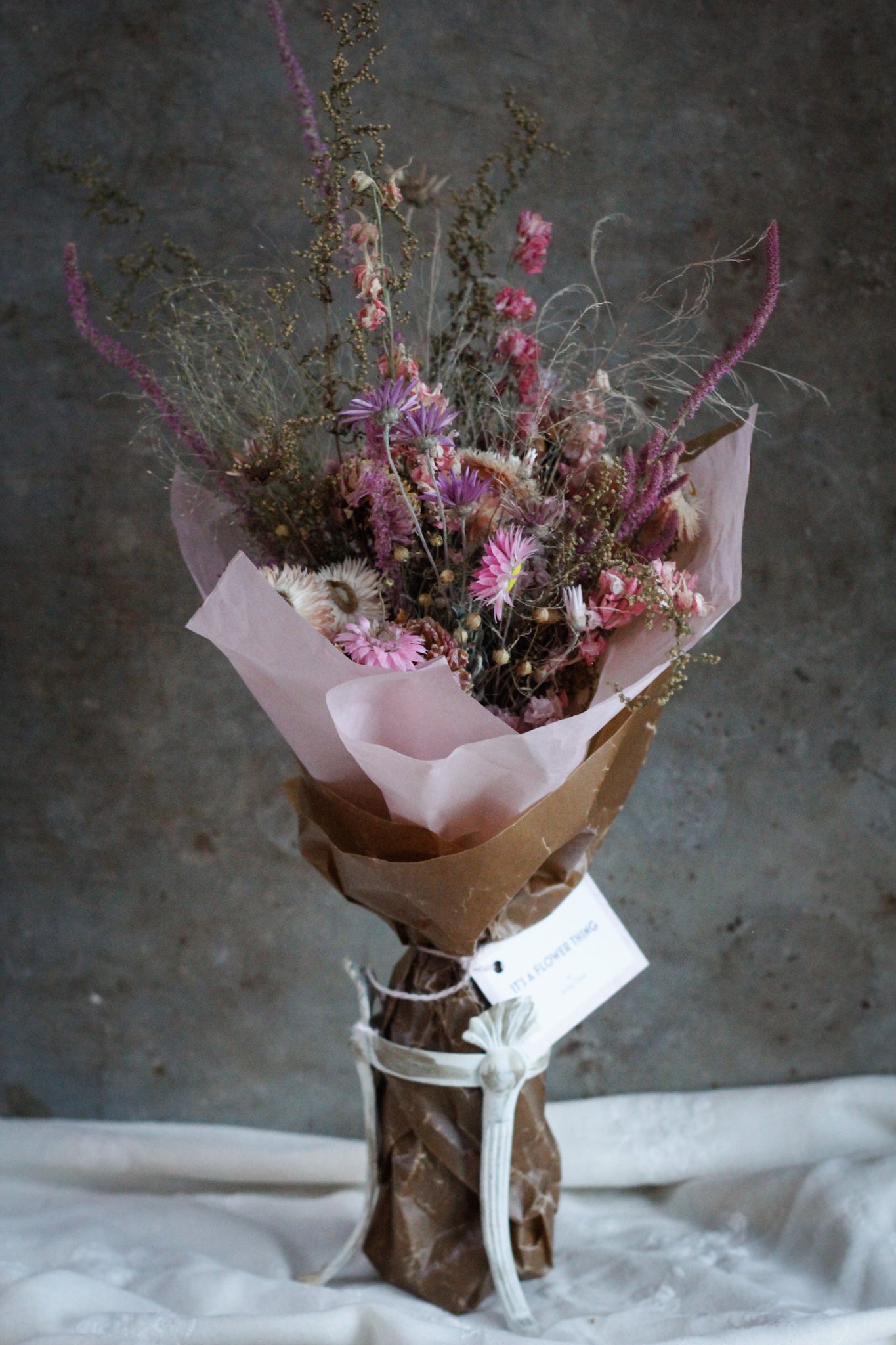 Evighedsbuket Pink/lilla