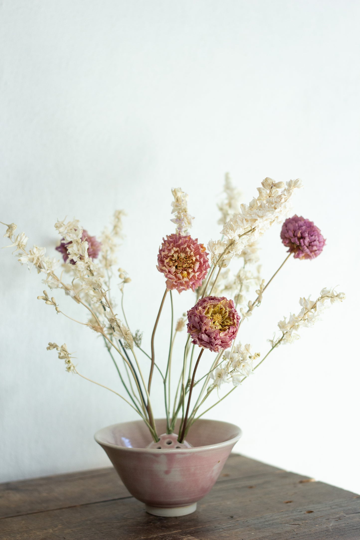 Skål vase med flower frog